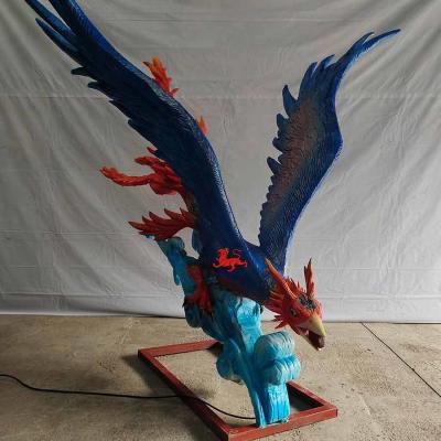 China Eco friendly Realistic Animatronic Animals chinese mythical animal Jingwei en venta