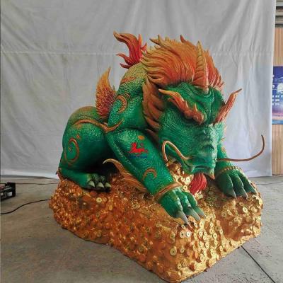 China Realistic sound Life Size Animals Chinese Mythological Creatures Brave Troops for sale