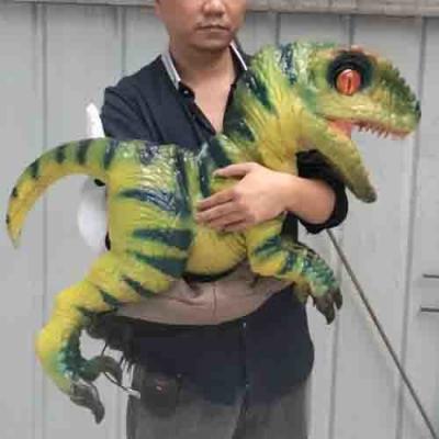 China Cutest popular customizable large simulation waterproof Animatronic Dinosaur baby toy in hands for Theme Park for sale