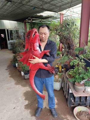 中国 手制御Animatronic現実的な恐竜の赤ん坊のパペットはカスタマイズした 販売のため