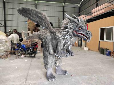 China Lighting Effects Animatronic Dragon Costume With Feather And Wings for sale