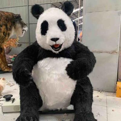 China Lifelike Realistic Animatronic Animals Panda Family For Theme Park for sale