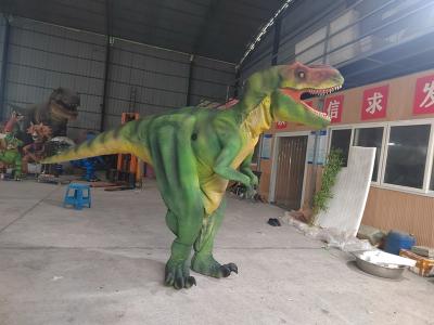 China Adult dinosaur costume for sale walking dinosaur film props shows Green T-Rex en venta