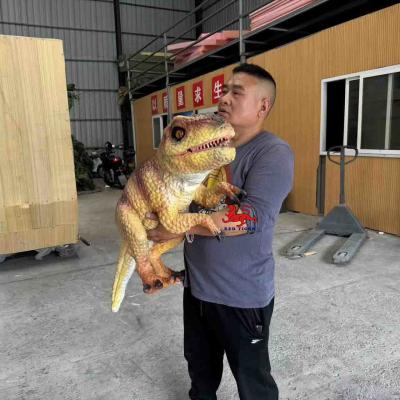 China Amusement Dinosaur Baby Hand Puppet Gift For Kids Amusement Park for sale