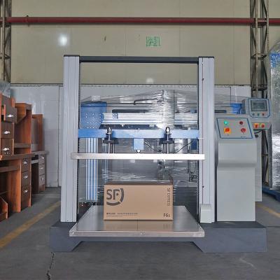 China 2000Kg 20KN Carton Box Compression Test Machine Laboratory Testing Equipment With Windows 7 for sale