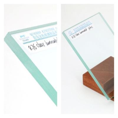 China Safety Soundproof Laminated Glass UV Protection 6.76mm 8.76mm 10.76mm 12.76mm for sale