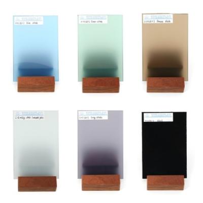 Quality Sound Insulation Clear Laminate Safety Glass Milky White Gray Blue Green Bronze for sale