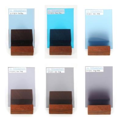 China Sound Insulation Clear Laminate Safety Glass Milky White Gray Blue Green Bronze for sale