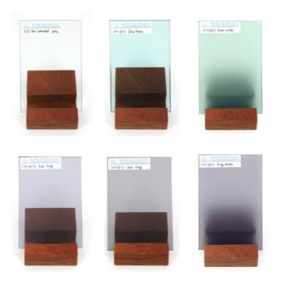 China Colored 6.38mm Safety Glass Made With Float Glass And PVB High Durability for sale