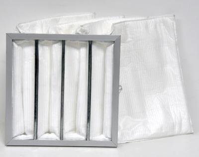 China 450PA Chemical Pocket Bag Filter , Pharmaceutical Bag Air Filters for sale