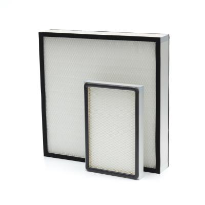 China ABS Frame HEPA Mini Pleated Filter Element 600Pa Glass Fiber Media for sale