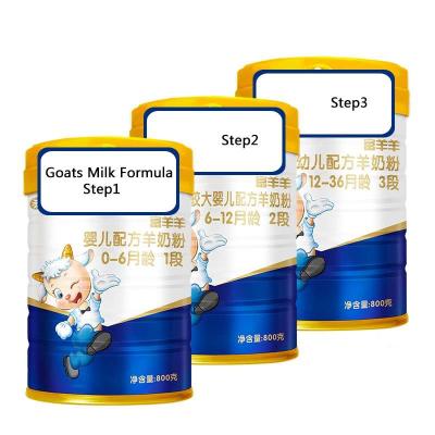 China fase deliciosa 3 do sabor do pó de leite da cabra do bebê da leiteria 800g 12-36 meses à venda