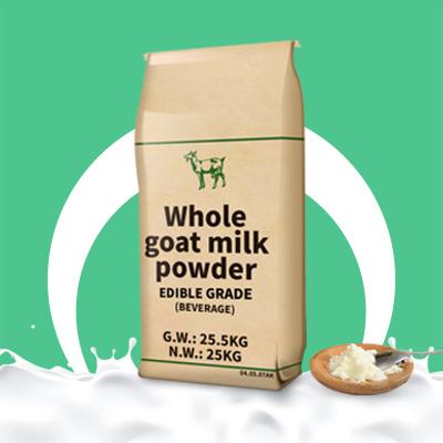 China Dry 25kg Raw Sterilizec Whole Full Cream Goat Milk Powder Edible Grade for sale