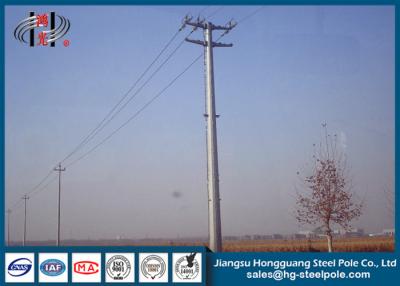 China acero eléctrico galvanizado poste tubular de la inmersión caliente 69KV para la línea eléctrica en venta