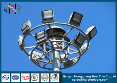 China Airport Lighting Polygonal Flood Light Poles , Industrial Lamp Post for sale