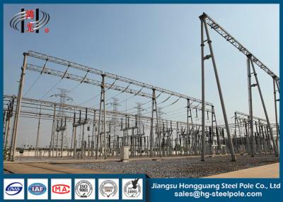 China Q235 Electrical Power electric transmission tower Substation Tubular Steel Structure for sale