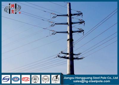 China Distribución de poder de acero de postes de la transmisión del rollo caliente al aire libre de la baja tensión poste en venta