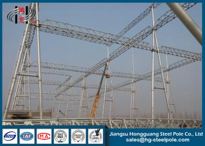 China Hot Dip Galvanized Steel Substation Structures With Climbing Ladder for sale