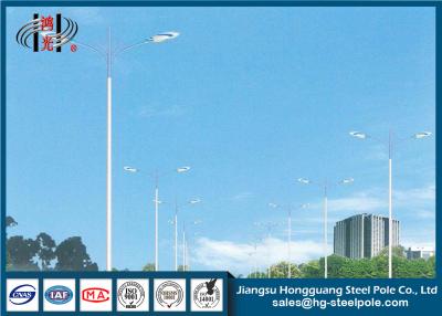 China Trunk Road Hot Dip Galvanization 10m Street Light Poles With One / Two Arms for sale