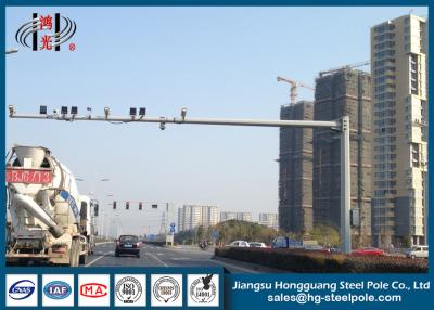China H 6.8m L10m  CCTV Camera Pole , Anti Rust CCTV Mounting Poles for sale