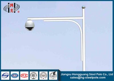 China Powder Coated Galvanized CCTV Camera Posts for Security / Traffic Surveillance for sale
