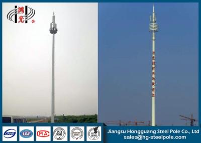 China Hot Dip Galvanized Round Electric Power Pole , Utility Power Poles for sale