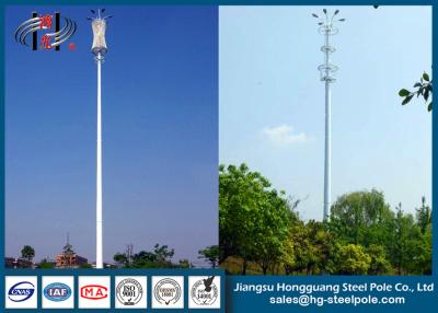 China Polygonal Self-Supporting Steel Tubular Pole Galvanized Tubular Steel Pole for sale