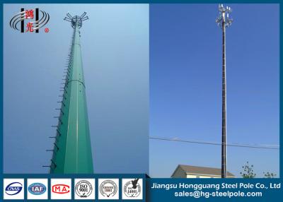 China Q345 Overlap Type Telecomminication Towers Anti - Corrosion With Platform for sale