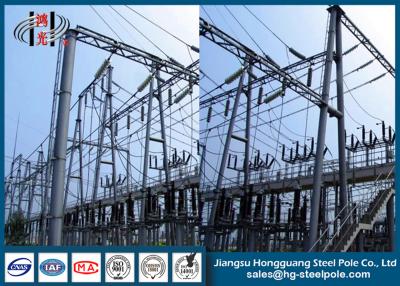 China Q235 Steel Electric Transmission Tower Anti - Rust For Substation , 10~500KV for sale