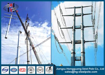 China Transmission / Distribution Electrical Steel Utility Poles Polygonal for sale