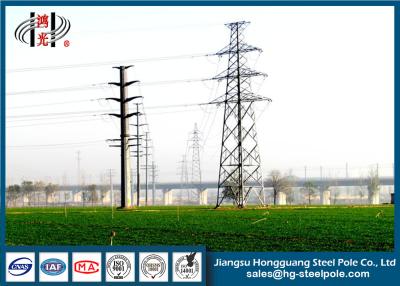 China 12M 10KV Electrical Power Pole With Hot Dip Galvanized For Power Transmission Line for sale