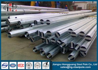 China 13.8 KV 69 KV Galvanized Steel Poles for Philippine Transmission for sale