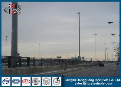 China Q420 , Q460 Tubular Floodlighting High Mast Light Pole for Motorway Lighting for sale
