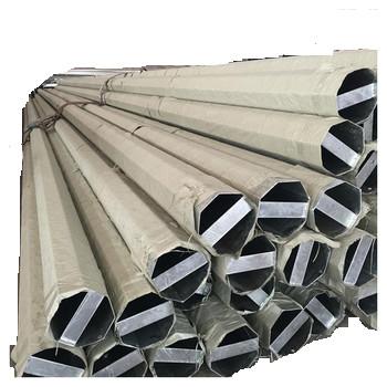 China Polygonal Galvanised Lamp Post 40FT Metal Outdoor Lamp Post for sale