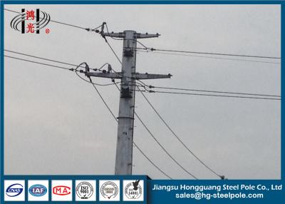 China Flange Connection Electrical Power Steel Transmission Poles For Transmission And Distribution for sale