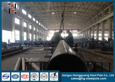 China ISO9001 Hot Dip Galvanized Transmission Line Pole / Electrical Transmission Poles for sale