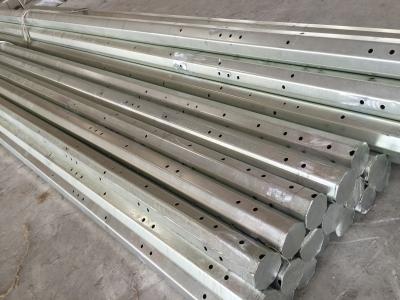 China Hot Dip Tapered Electric Steel Utility Tubular Pole For Mono Pole Tower à venda