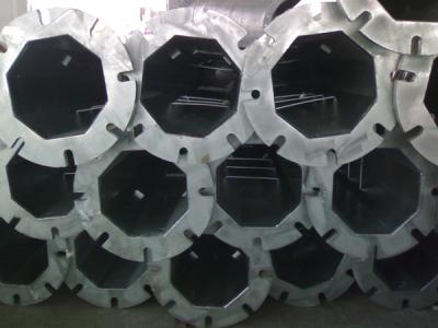China Q345 220kv Galvanized Power Transmission Poles Once Forming Without Joint for sale