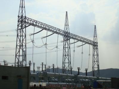 China 750KV Tubular Steel Structures , Power Transformer Substation for sale