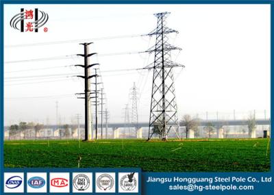 China Flange Connected 12m  Metal Utility Poles With Q235 Minmum Yield Strength Material for sale