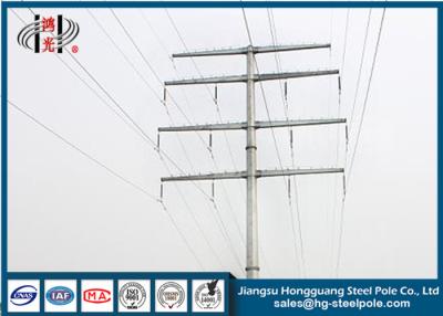 China 35KV Anti - Rust Steel Tubular Pole For Electrical Power Transmission Line for sale