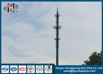 China ISO 9001 Polygonal Steel Tubular Cell Phone Monopole Towers Q355 H30m for sale