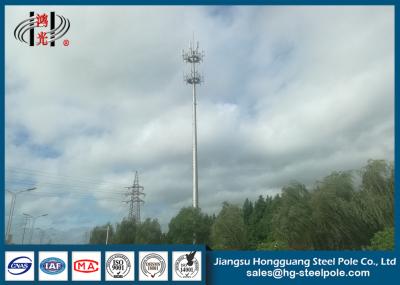 China Polygonal Telecommunication Monopole Antenna Towers With Hot Dip Galvanized for sale