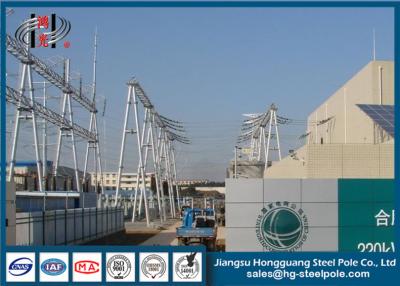China ISO de aço tubular 9001 das estruturas de serviço público Q235 da subestação do transformador de poder à venda