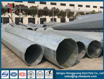 China Electrical Steel Tubular Tower Pole For Electric Industry With Hot Dip Galvanized for sale