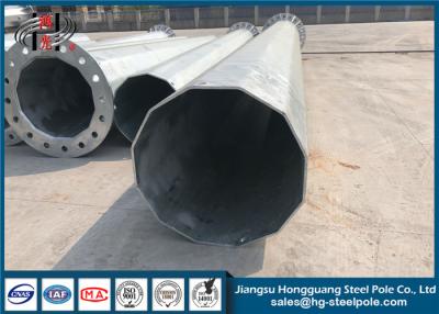 China Hot Dip Galvanization Steel Tubular Pole For Electric Distribution Equipment for sale