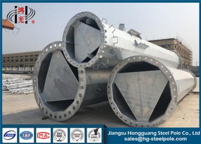 China los 90FT afilaron a poste tubular de acero con el betún pintado, resistencia a la tensión 235-460Mpa en venta