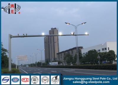 China Steel Tapered Q345 High Mast Light Pole Conical Shape RAL Painted for sale