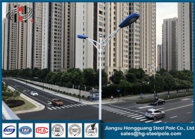 China Wind Prood Polygonal Street Light Poles , IP 65 Street Lamp Pole For Road Lamps for sale