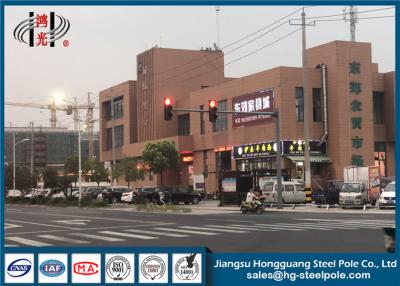 China Señal de tráfico flexible postes de poste del semáforo del brazo para el camino que cruza en venta